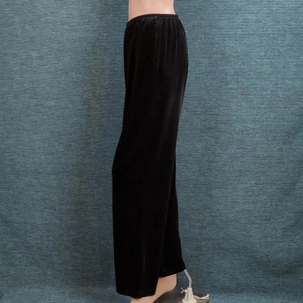 Black Velvet Pants Sag Harbor Petites - Picture 5 of 11
